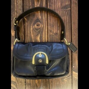 Black Leather Shoulder Bag